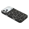 iPhone 17 Pro Jaucase magnetisk hybrid-cover med leopardprint