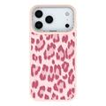iPhone 17 Pro Jaucase magnetisk hybrid-cover med leopardprint - Pink