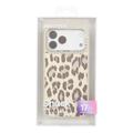 iPhone 17 Pro Jaucase magnetisk hybrid-cover med leopardprint - Hvid