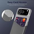 iPhone 17 Pro KSQ Cover med Kortholder - Grå