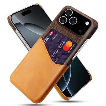 iPhone 17 Pro KSQ Cover med Kortholder - Orange