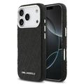 iPhone 17 Pro Karl Lagerfeld Grained Repeated Logo MagSafe Cover - Sort