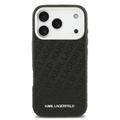 iPhone 17 Pro Karl Lagerfeld Grained Repeated Logo MagSafe Cover - Sort
