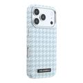 iPhone 17 Pro Karl Lagerfeld Houndtand Harpiksplade Cover - MagSafe-kompatibelt - Blåt