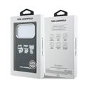 iPhone 17 Pro Karl Lagerfeld IML Choupette Trio Watercolor Cover - MagSafe-kompatibelt - Sort