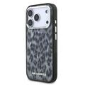 iPhone 17 Pro Karl Lagerfeld IML Leopard Cover - MagSafe-kompatibel - Grå