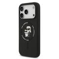 iPhone 17 Pro Karl Lagerfeld Karl and Choupette MagSafe Cover i flydende silikone