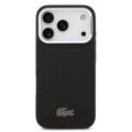 iPhone 17 Pro Lacoste Iconic Petit Pique Kamerastativ Cover - MagSafe-kompatibel - Sort