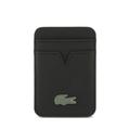 iPhone 17 Pro Lacoste Iconic Petit Pique MagSafe cover og magnetisk kortholder - Sort