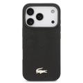 iPhone 17 Pro Lacoste Monogramme Gold Logo Cover - MagSafe-kompatibelt - Sort