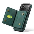 iPhone 17 Pro MagKing K2 MagSafe-etui med aftagelig pung - Grøn