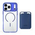 iPhone 17 Pro MagSafe Cover med kortholder - safir / gennemsigtig