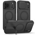 iPhone 17 Pro Max/18 Pro Max Tech-Protect Kevlar Aura Cover - MagSafe-kompatibel - Sort