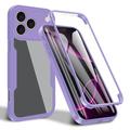 iPhone 17 Pro Max 360 Beskyttelse Cover - Lilla / Klar