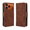 iPhone 17 Pro Max/18 Pro Max Kortholder Pung Etui - Brun