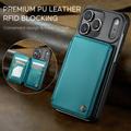 iPhone 17 Pro Max Caseme C22-etui RFID-kortpung - grøn