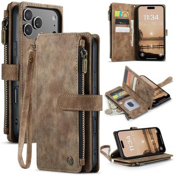 iPhone 17 Pro Max Caseme C30 Multifunktionel Pung - Brun