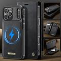 iPhone 17 Pro Max Caseme C49 2-i-1 aftagelig pungetui - MagSafe-kompatibel, RFID - Sort