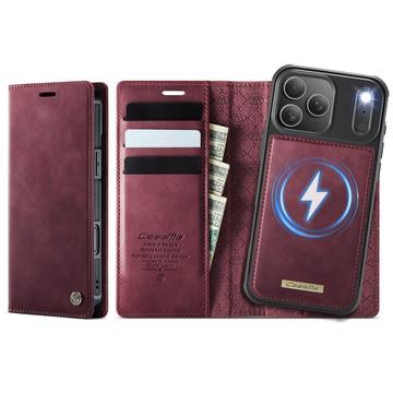 iPhone 17 Pro Max Caseme C49 2-i-1 aftagelig pungetui - MagSafe-kompatibel, RFID - Rød