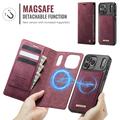 iPhone 17 Pro Max Caseme C49 2-i-1 aftagelig pungetui - MagSafe-kompatibel, RFID - Rød