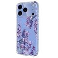 iPhone 17 Pro Max TPU-cover med blomstermønster - Blåregn