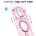 iPhone 17 Pro Max Glitter Hybrid Cover med Kickstand - MagSafe-kompatibel - Pink