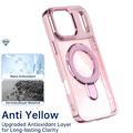 iPhone 17 Pro Max Glitter Hybrid Cover med Kickstand - MagSafe-kompatibel - Pink