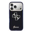 iPhone 17 Pro Max Guess IML 4G Script Metal Logo Cover - Blå