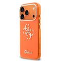 iPhone 17 Pro Max Guess IML 4G Script Metal Logo Cover - Orange