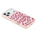 iPhone 17 Pro Max Jaucase magnetisk hybrid-cover med leopardprint - Pink