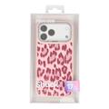 iPhone 17 Pro Max Jaucase magnetisk hybrid-cover med leopardprint - Pink