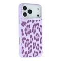 iPhone 17 Pro Max Jaucase magnetisk hybrid-cover med leopardprint - Lilla