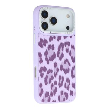 iPhone 17 Pro Max Jaucase magnetisk hybrid-cover med leopardprint - Lilla