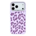 iPhone 17 Pro Max Jaucase magnetisk hybrid-cover med leopardprint - Lilla