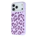 iPhone 17 Pro Max Jaucase magnetisk hybrid-cover med leopardprint - Lilla
