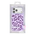 iPhone 17 Pro Max Jaucase magnetisk hybrid-cover med leopardprint - Lilla
