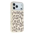 iPhone 17 Pro Max Jaucase magnetisk hybrid-cover med leopardprint - Hvid