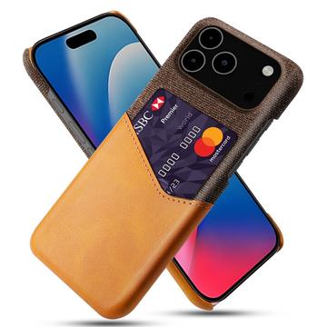 iPhone 17 Pro Max KSQ Cover med Kortholder - Orange