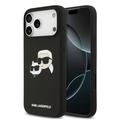 iPhone 17 Pro Max Karl Lagerfeld Double Heads MagSafe cover i flydende silikone
