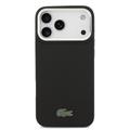 iPhone 17 Pro Max Lacoste Iconic Petit Pique Kamerastativ Cover - MagSafe-kompatibel - Sort