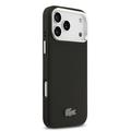 iPhone 17 Pro Max Lacoste Iconic Petit Pique Kamerastativ Cover - MagSafe-kompatibel - Sort