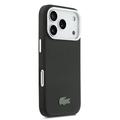 iPhone 17 Pro Max Lacoste Iconic Petit Pique Metal Logo Cover - MagSafe-kompatibelt - Sort