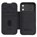iPhone 17 Pro Max Nillkin Qin Pro Flip Cover - Sort