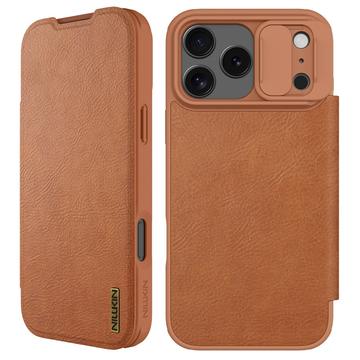 iPhone 17 Pro Max Nillkin Qin Pro Flip Cover - Brun