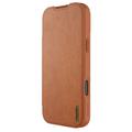 iPhone 17 Pro Max Nillkin Qin Pro Flip Cover - Brun