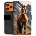 iPhone 17 Pro Max Premium Flip Cover med Pung - Hest
