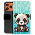 iPhone 17 Pro Max Premium Flip Cover med Pung - Panda
