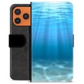 iPhone 17 Pro Max Premium Flip Cover med Pung - Hav