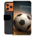 iPhone 17 Pro Max Premium Flip Cover med Pung - Fodbold