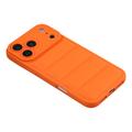 iPhone 17 Pro Max Pufferjakke Stødfast TPU-cover - Orange